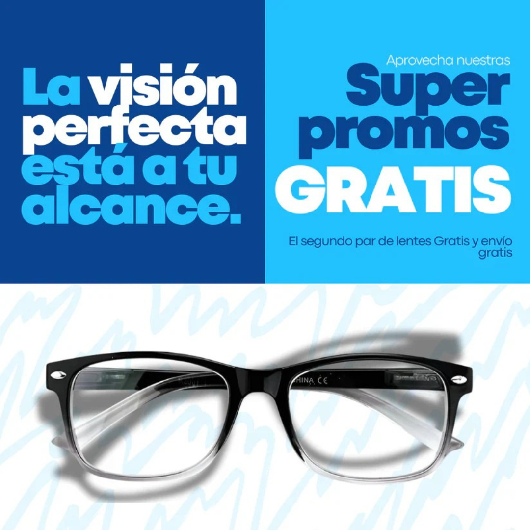 LENTES MULTIFOCALES VISION EASE - COMPRA 1 Y RECIBE 1 GRATIS