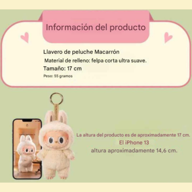 Labubu Mixtery box - 1 Colgante de Peluche Sorpresa